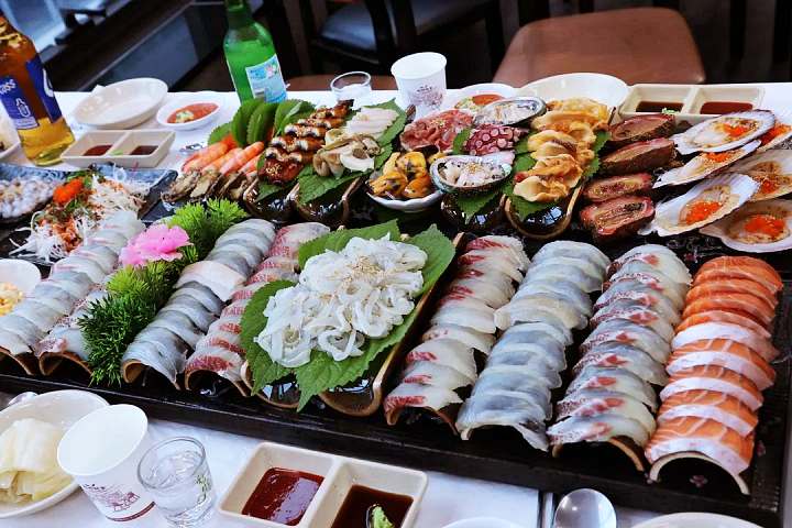 트렌드스페셜 인천 영종도 신선하고 쫄깃한 회 랍스터 가리비 한상 세트 횟집 맛집