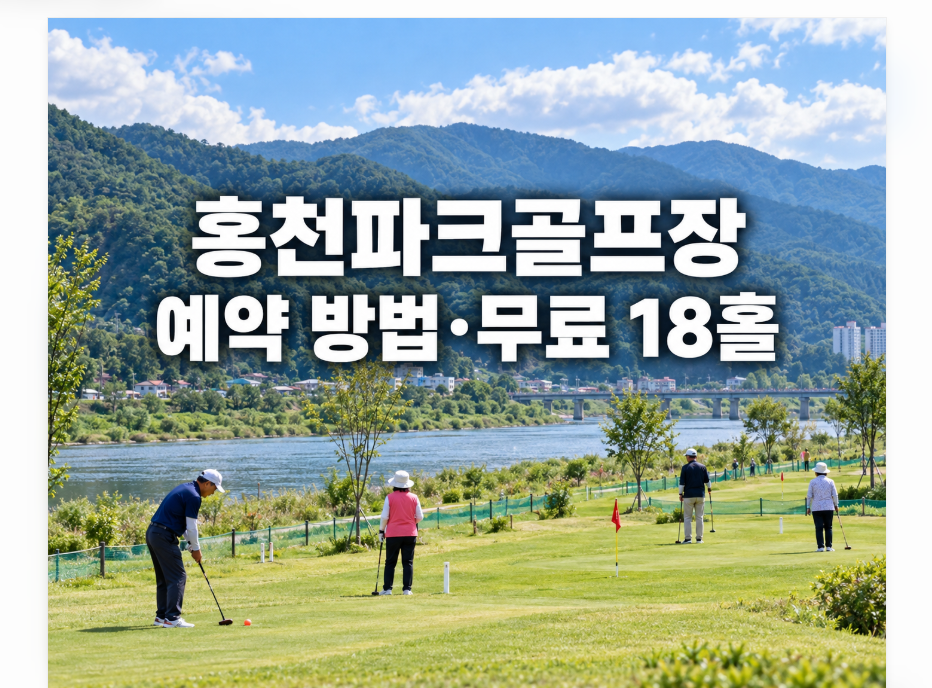 홍천파크골프장 예약 방법 (이용료 부담 없는 홍천군 공공 구장)
