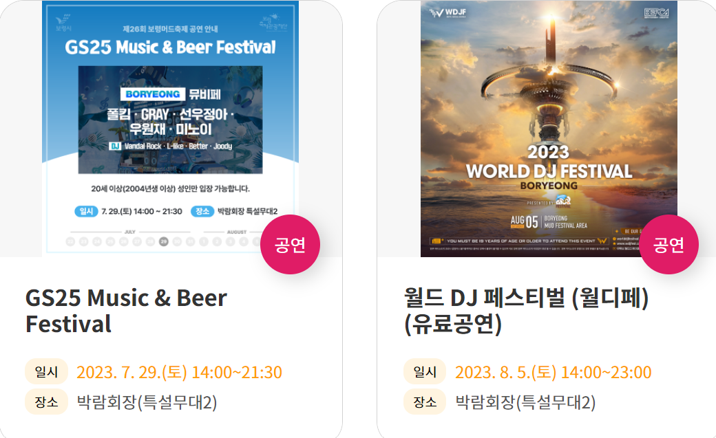 보령 머드 축제