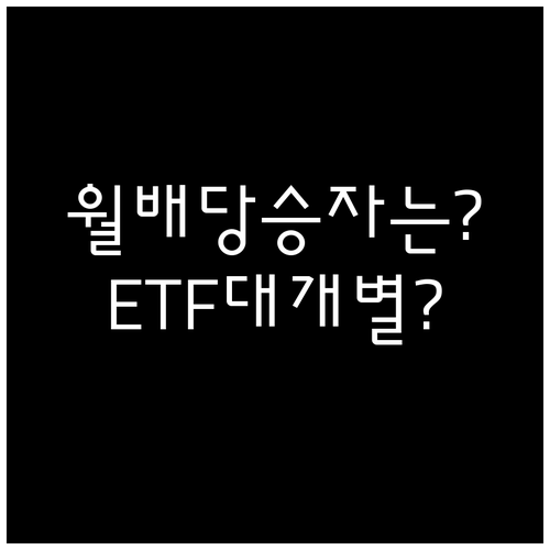 미국 월배당주, 개별 종목과 ETF ..