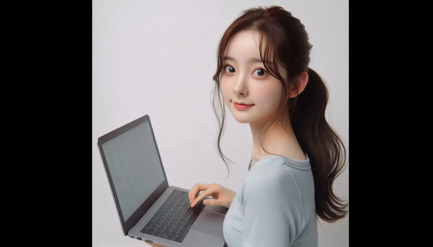 딥시크-사용법을-알아보는-여성의-모습