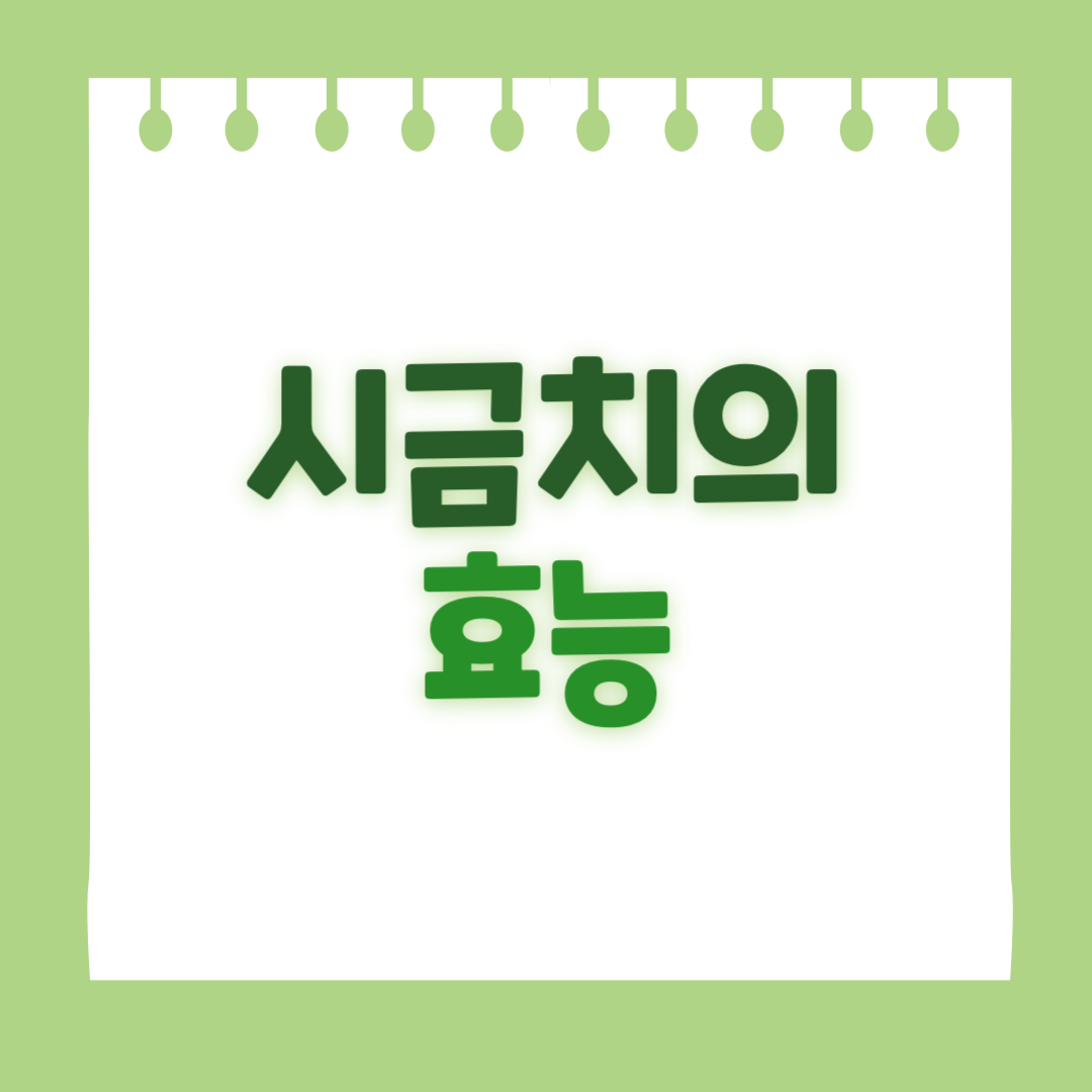 시금치 효능