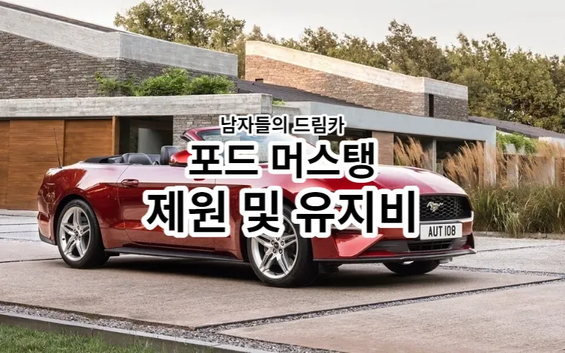 포드 머스탱 유지비 계산