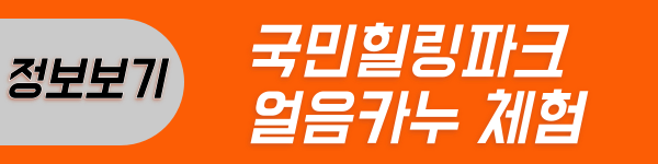 국민힐링파크 얼음카누 체험