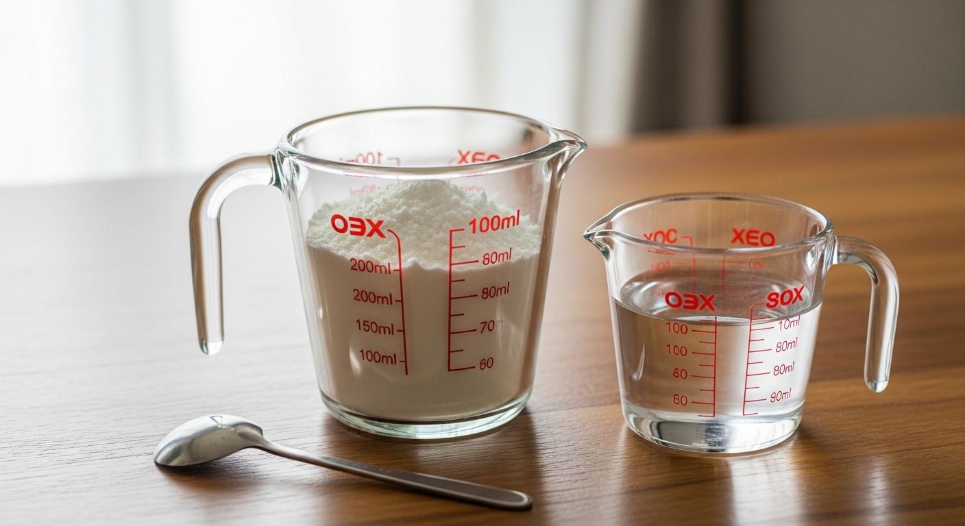 분유 100ml 물 양