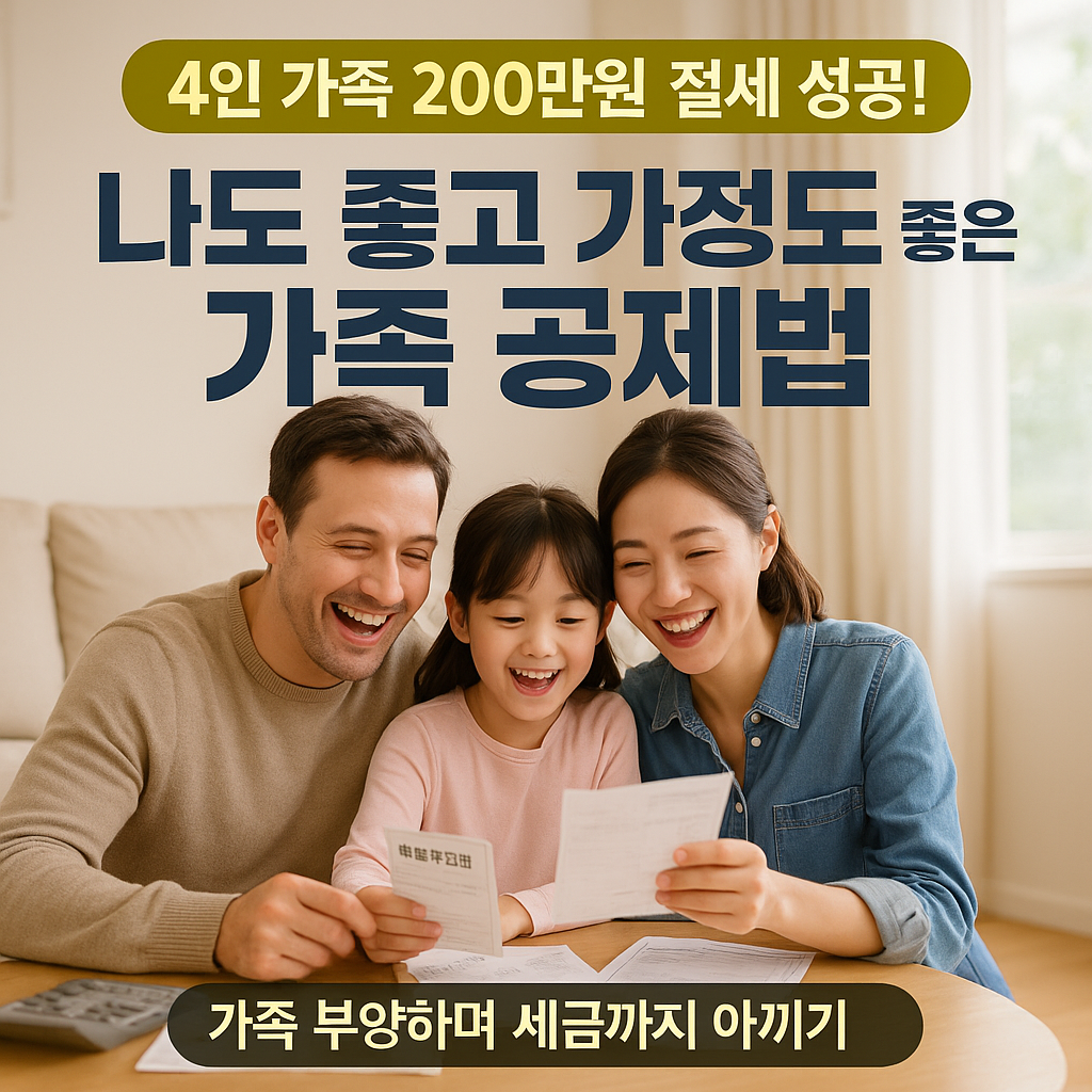 [3편] 나도 좋고 가정도 좋은 가족 공제법
