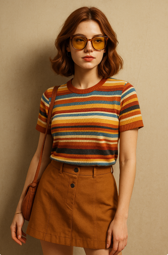 레트로 관련 패션 사진