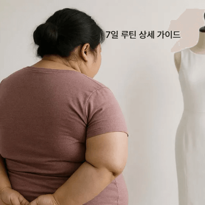 갱년기 비만을 끊는 7일 실천 루틴｜몸과 마음 회복 프로그램