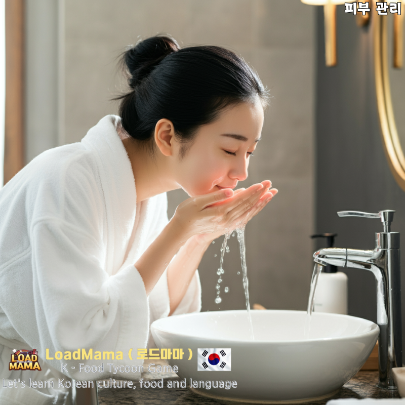 피부 관리, 미온수로 세안