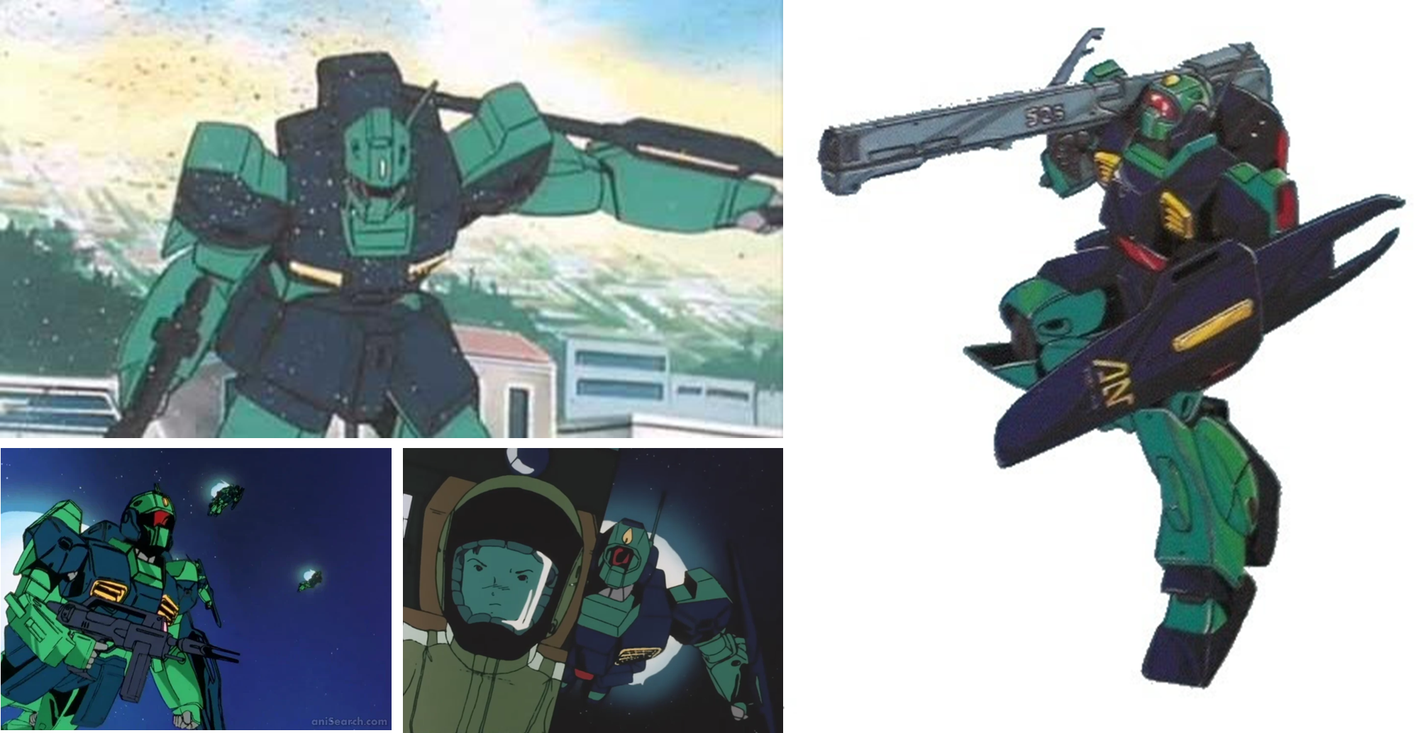 기동전사 제타건담 주요 기체인 네모 주요장면입니다.