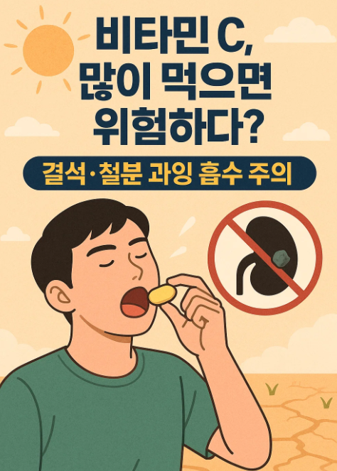 비타민 C 영양제 과다 섭취의 부작용