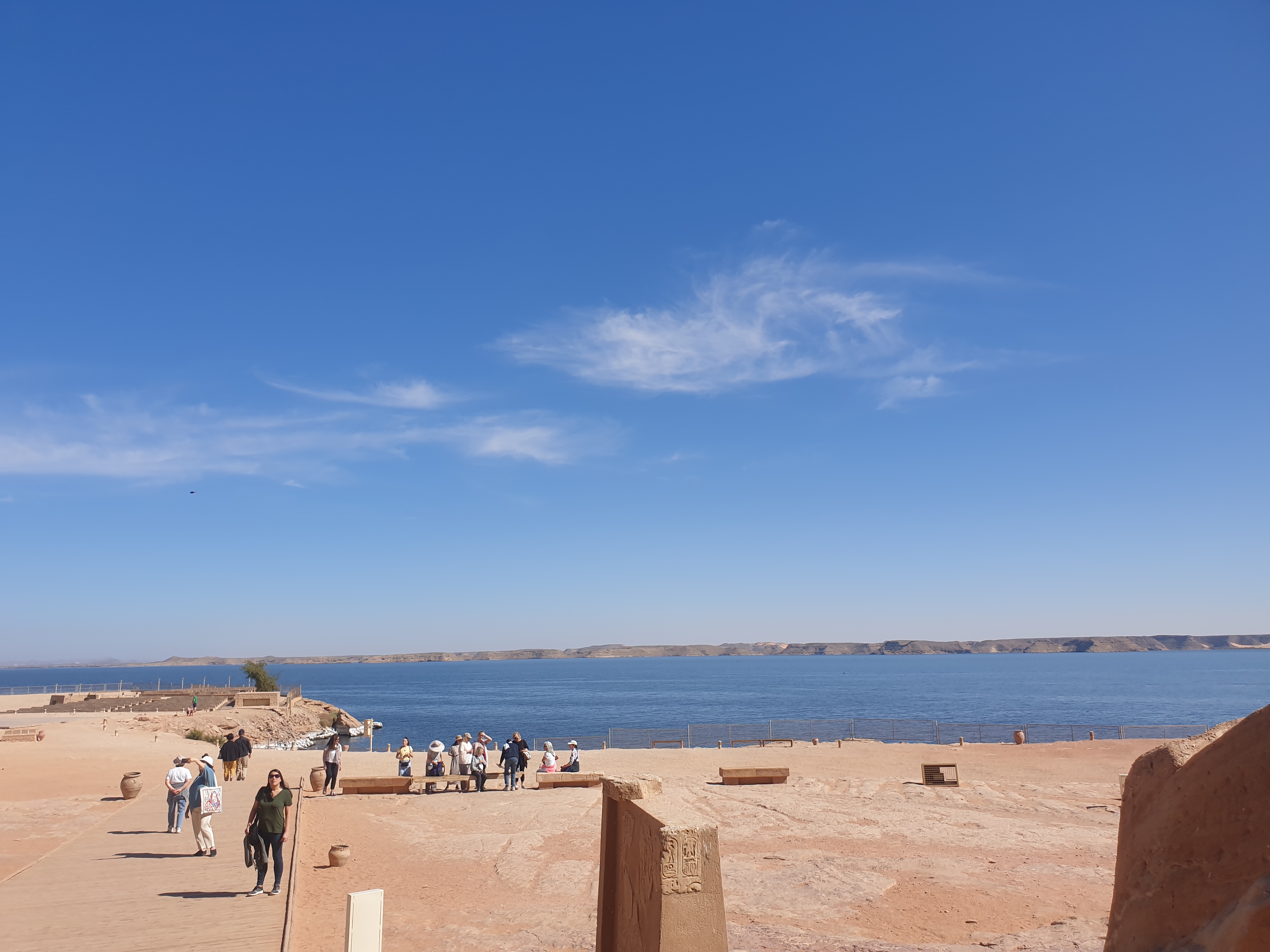 아부심벨이 있던 원래 장소. 지금은 수몰로 형성된 호수