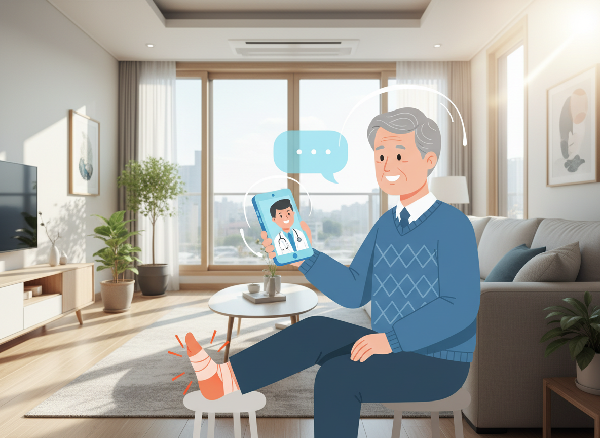 걷기 러닝 발등 통증 원인 진료과 찾기 어디아파 앱 어플