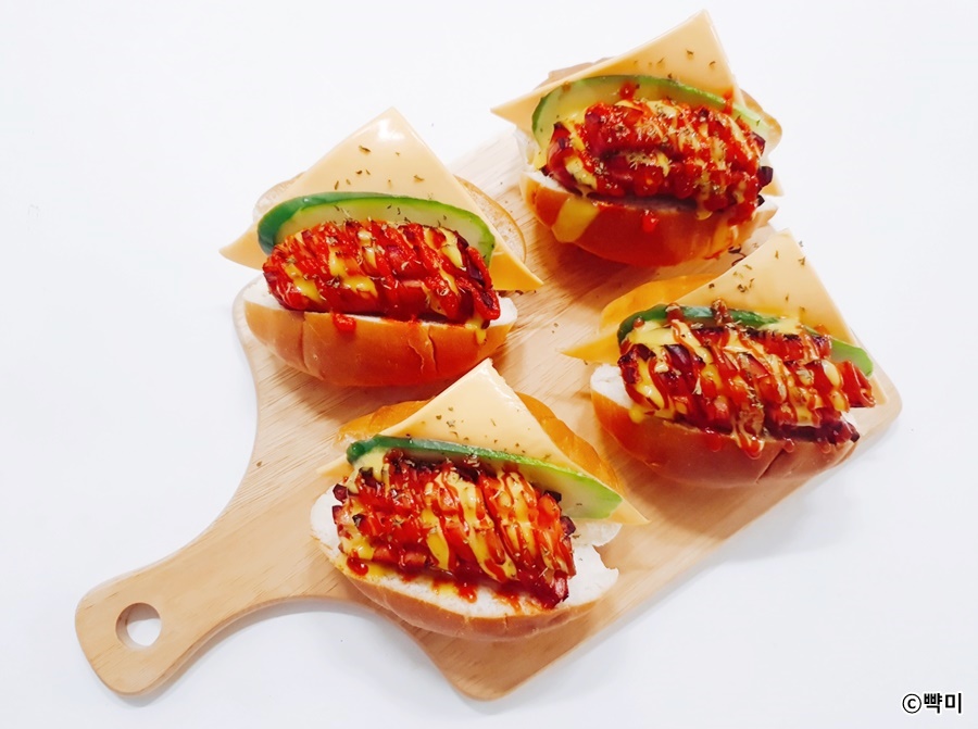 모닝빵-요리-아이간식-미니핫도그-샌드위치-만들기