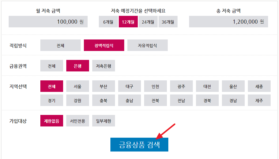 적금 은행 금리 비교 '금융상품한눈에'