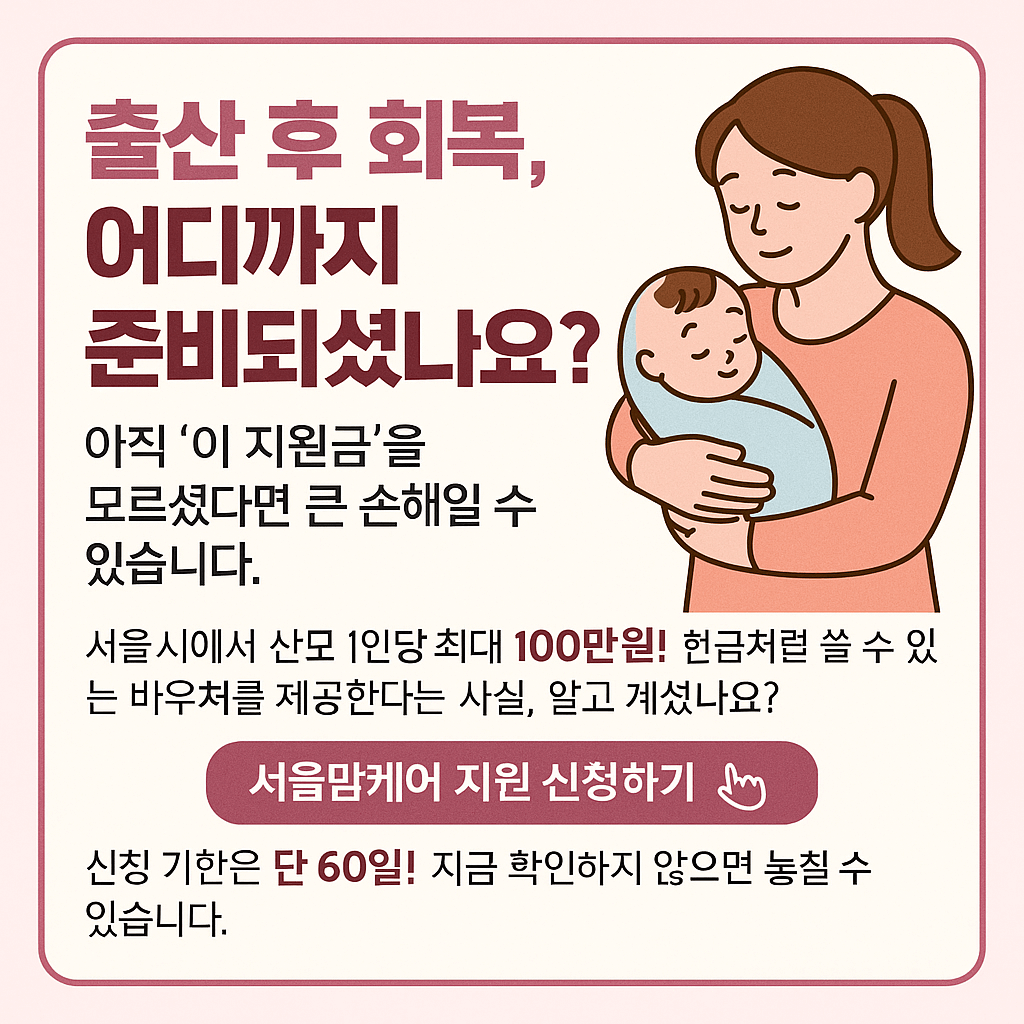 서울형 산후조리경비 지원