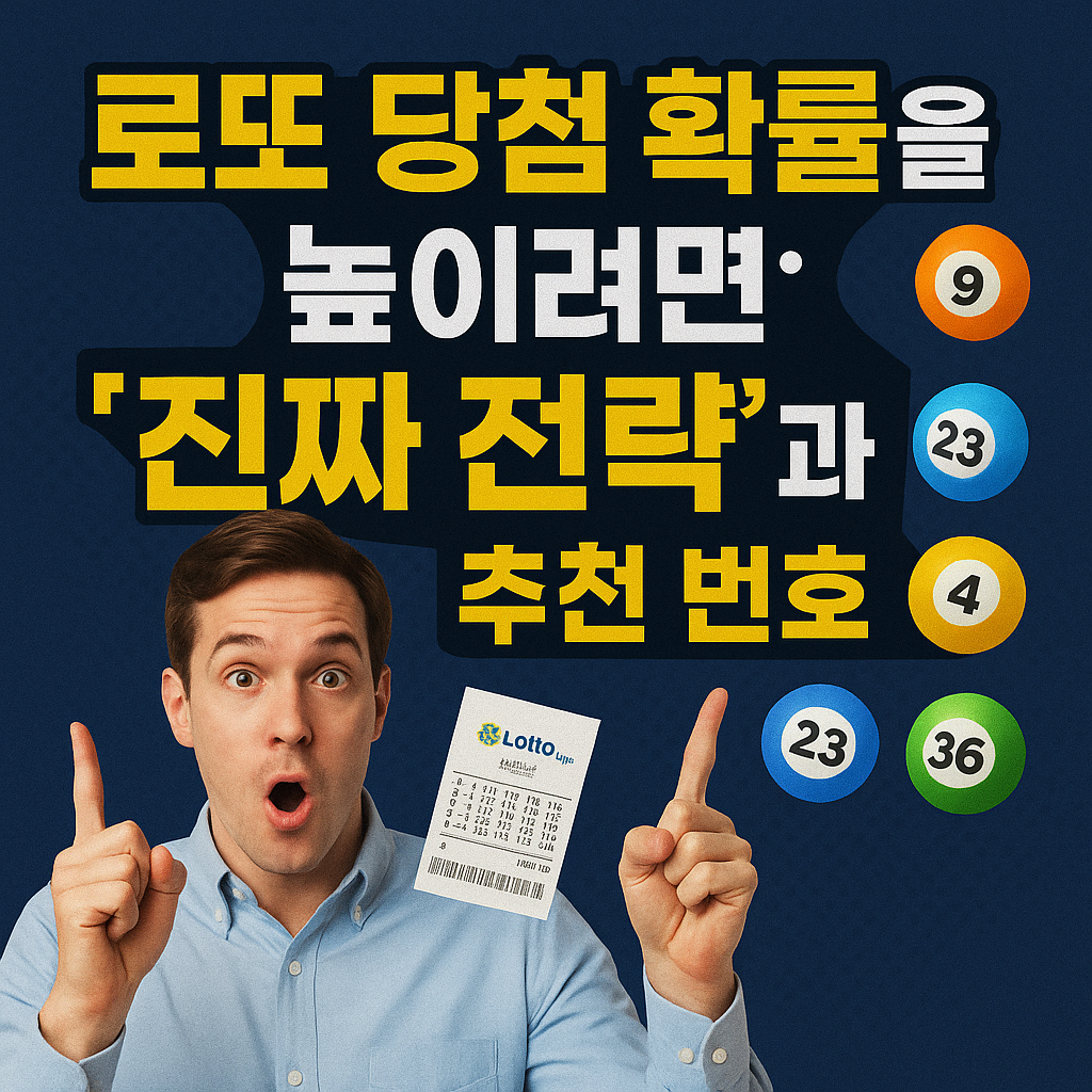 🎯 로또 당첨 확률을 높이려면: '진짜 전략'과 추천 번호 조합