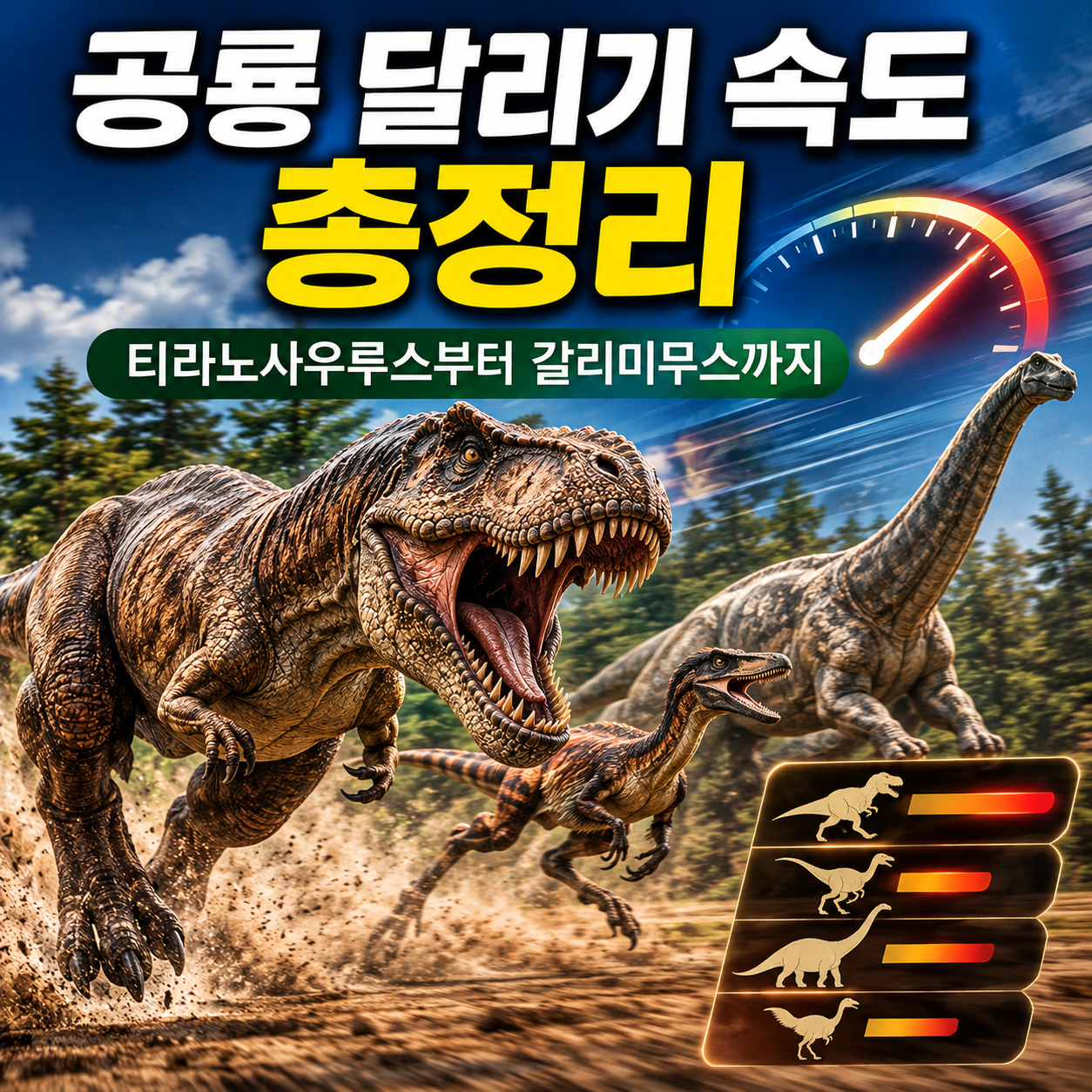 공룡 달리기 속도