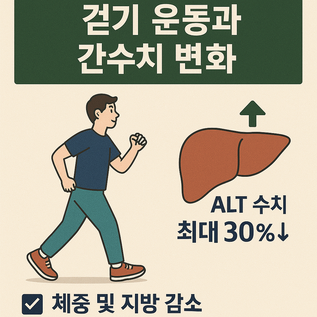 걷기 운동과 간수치 변화 실험