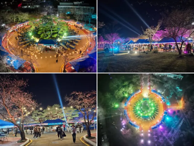 합천호 별꽃 야시장 축제 사진