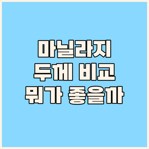 마닐라지 300g vs 350g 어떤