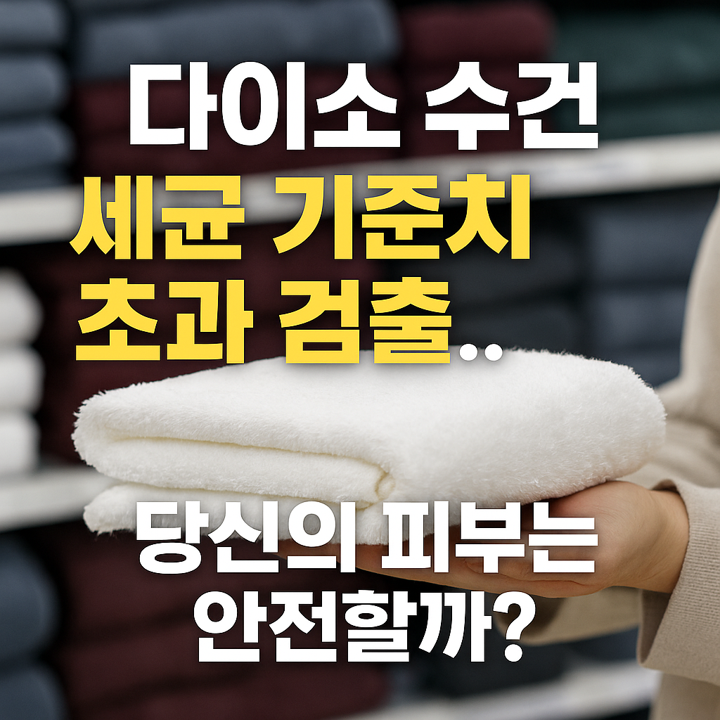 다이소 수건