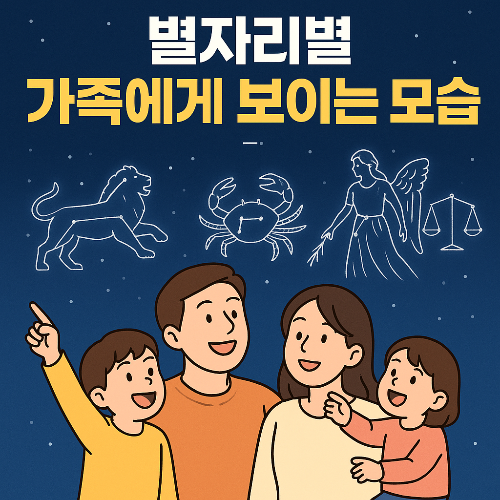 별자리별 가족에게 보이는 모습