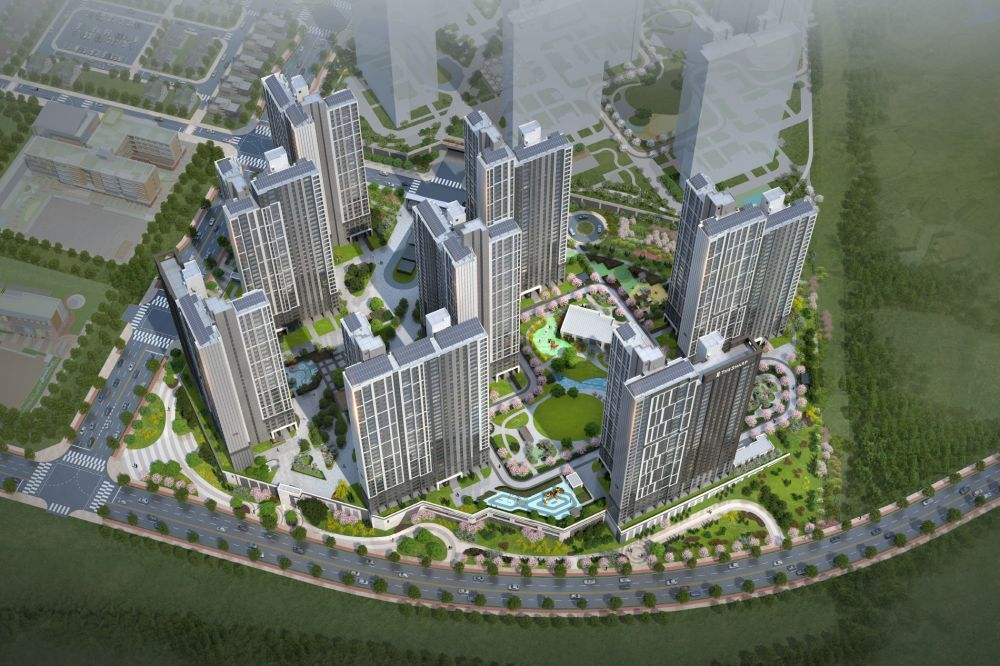 &lsquo;더샵 탕정인피니티시티&rsquo;조감도