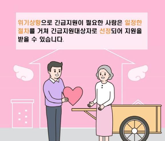 긴급복지 생계지원금 긴급생계비 지원 자격조건