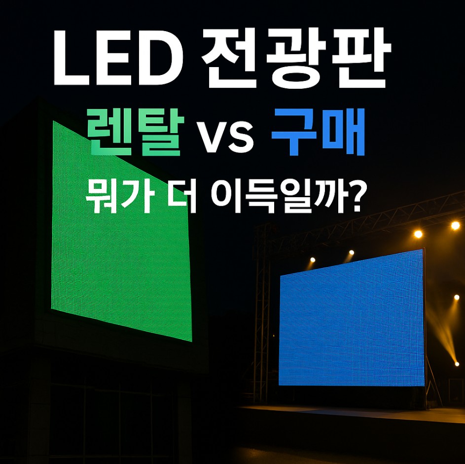 LED 전광판 렌탈 vs 구매 완전 가이드