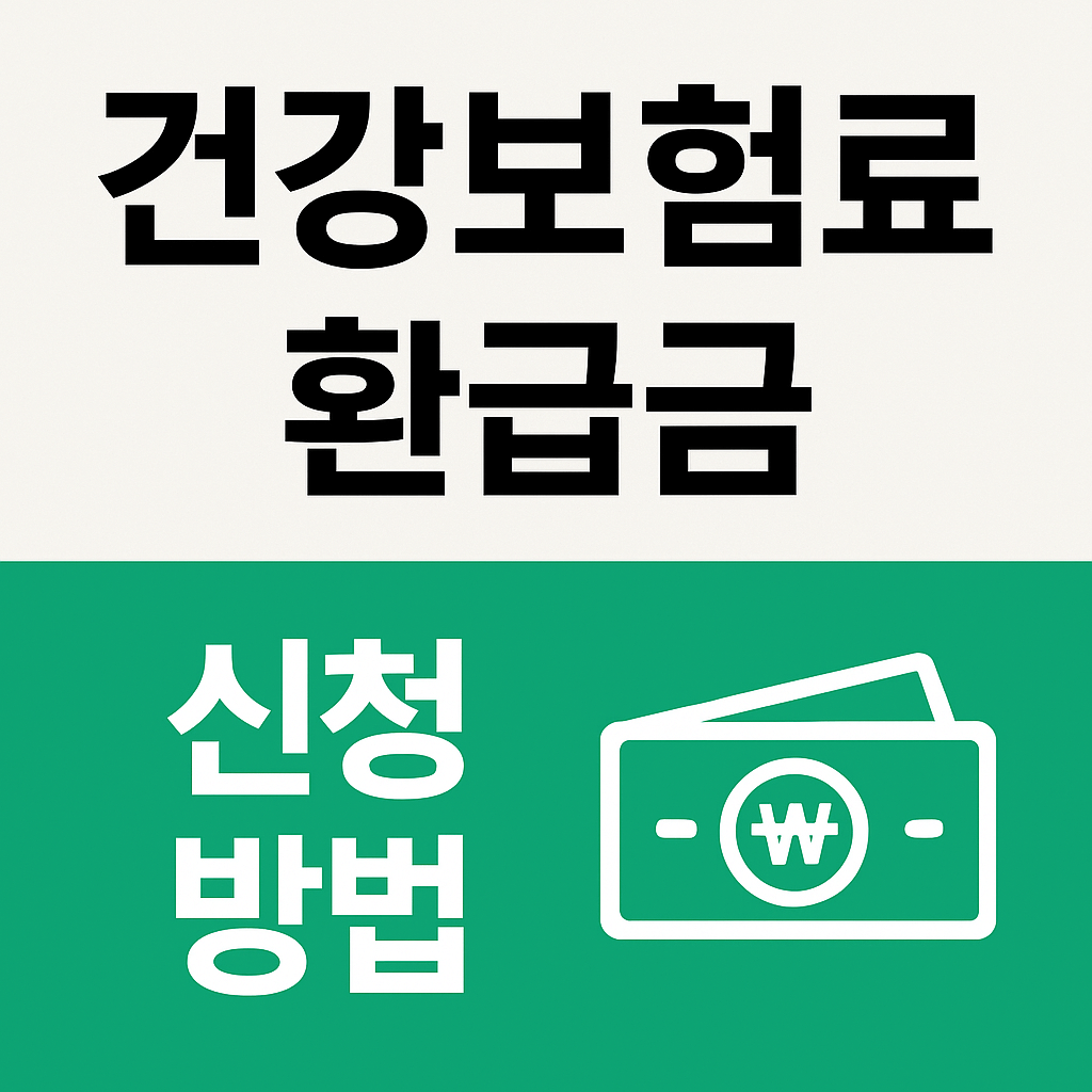 건강보험금 환급 신청하기