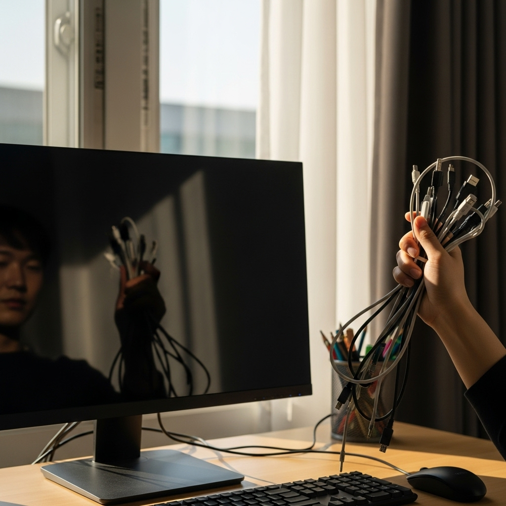 모니터 화면 안 뜰 때 신호 없음 원인과 해결법 서비스센터 가기 전 필독