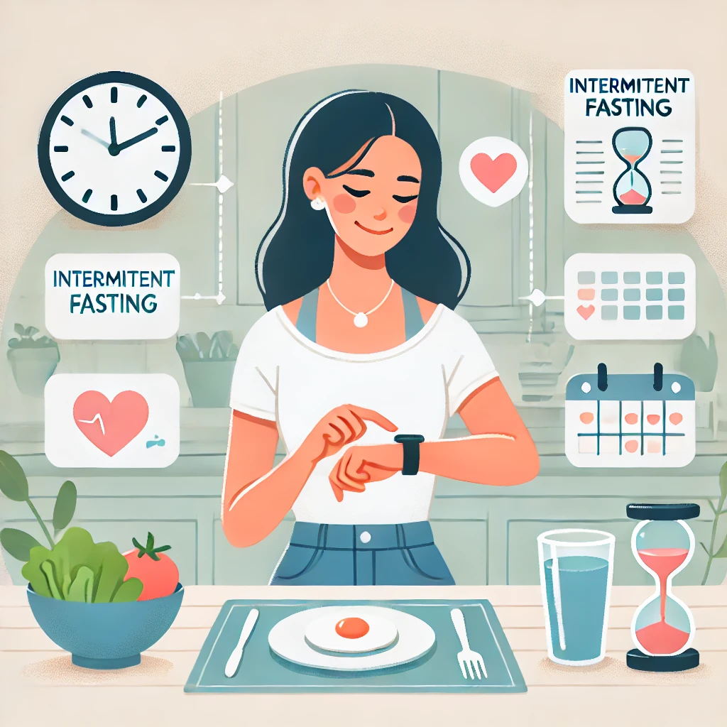 간헐적 단식하는 여자