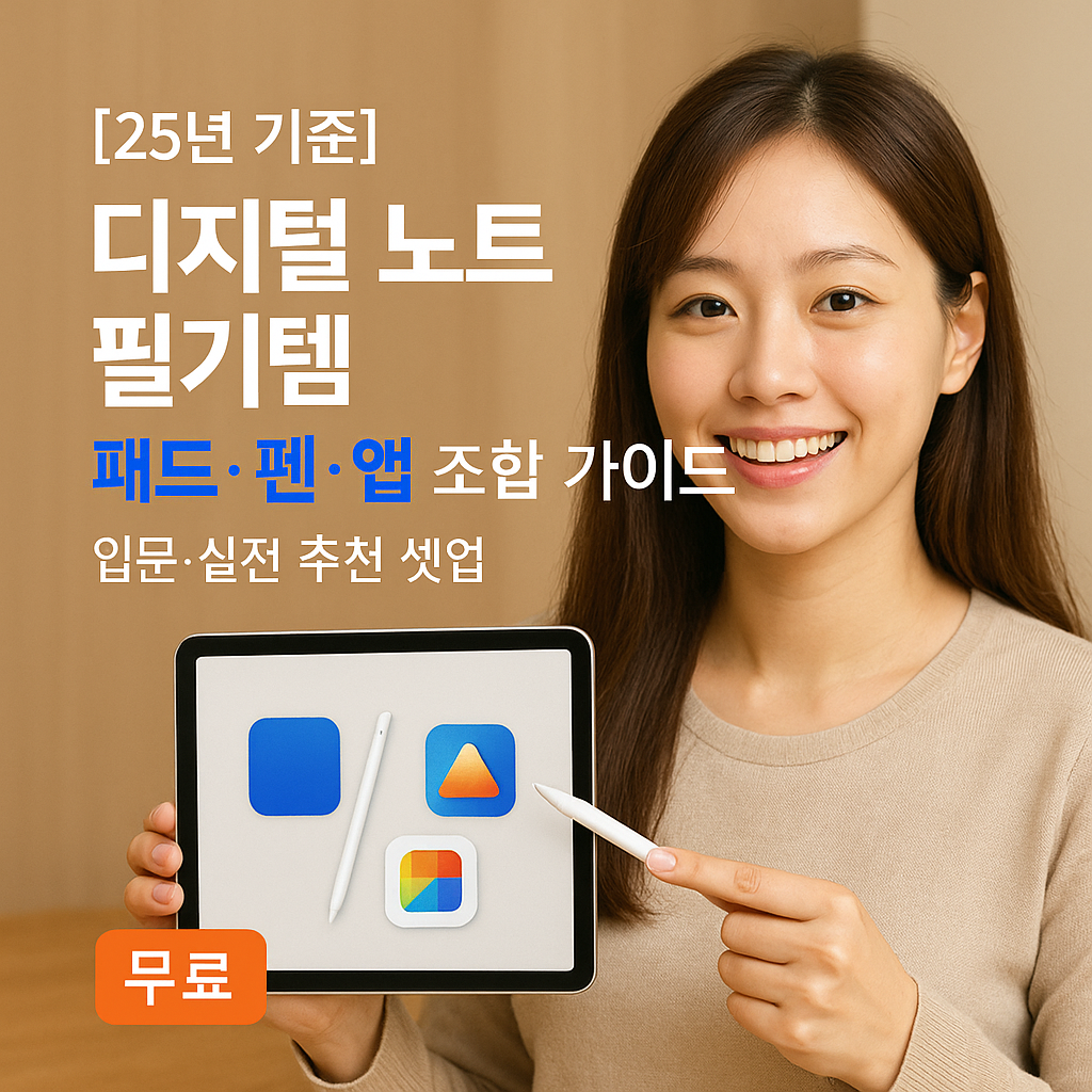 [25년 기준] 디지털 노트 필기템 &ndash; 패드&middot;펜&middot;앱 조합 가이드