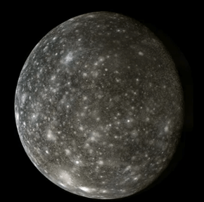 칼리스토 갈릴레이 위성 사진입니다.