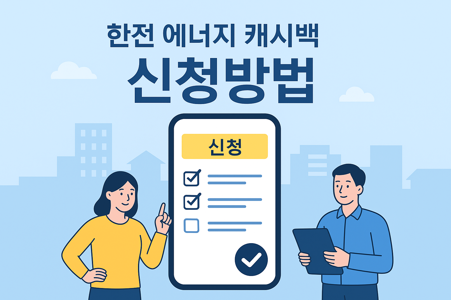 한전 에너지 캐시백 신청방법
