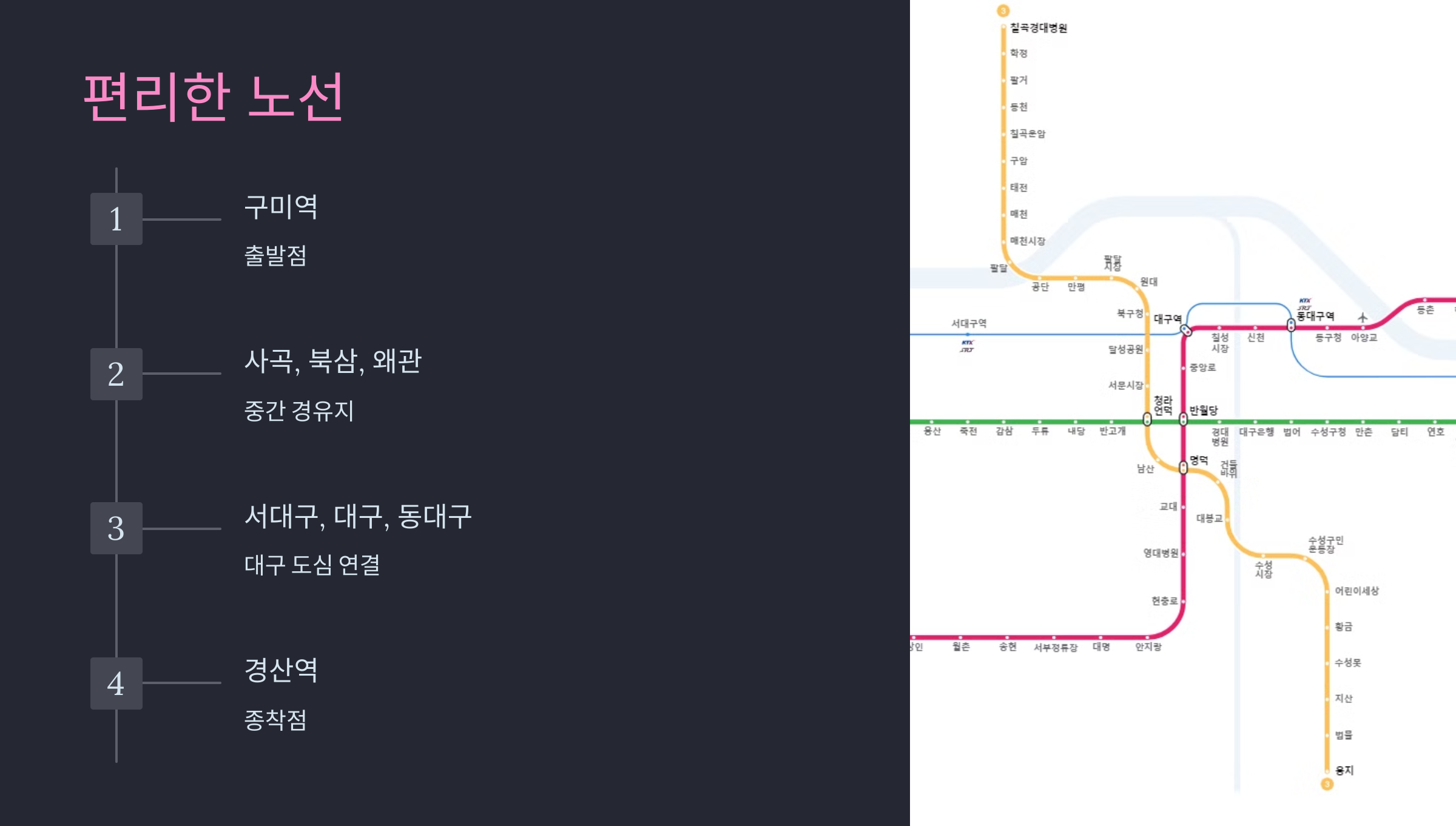 편리한 노선