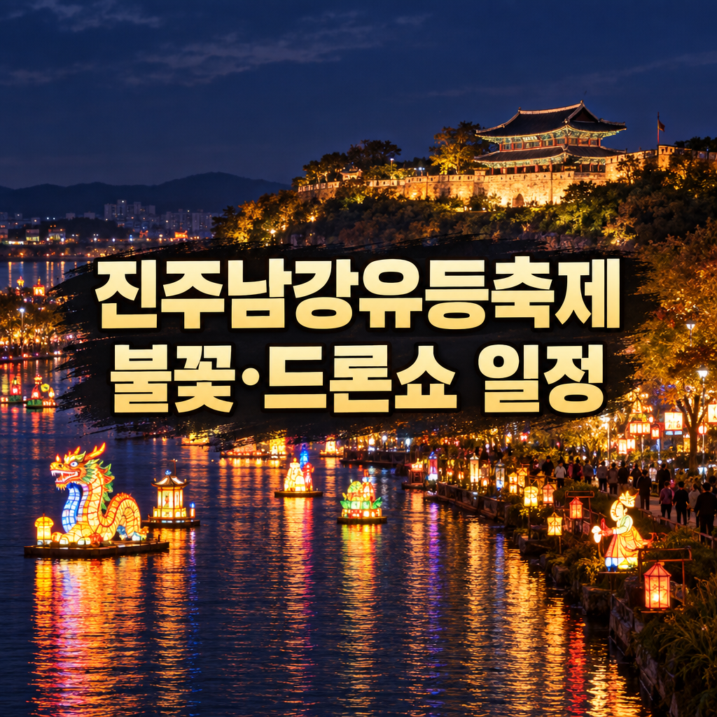 진주남강유등축제 불꽃놀이 날짜와 부교 요금