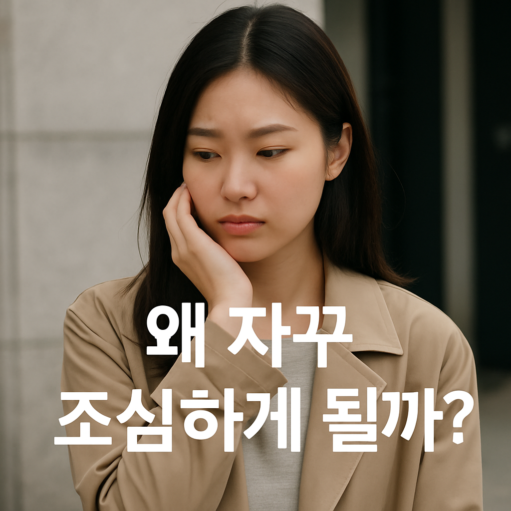 연애에서 자꾸 조심하게 되는 걸까