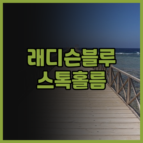 래디슨 블루 워터프론트 호텔 후기 스