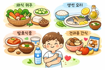 식단별로 정리한 아토피에 좋은 음식 구성 예시10