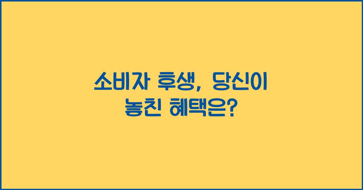 소비자 후생
