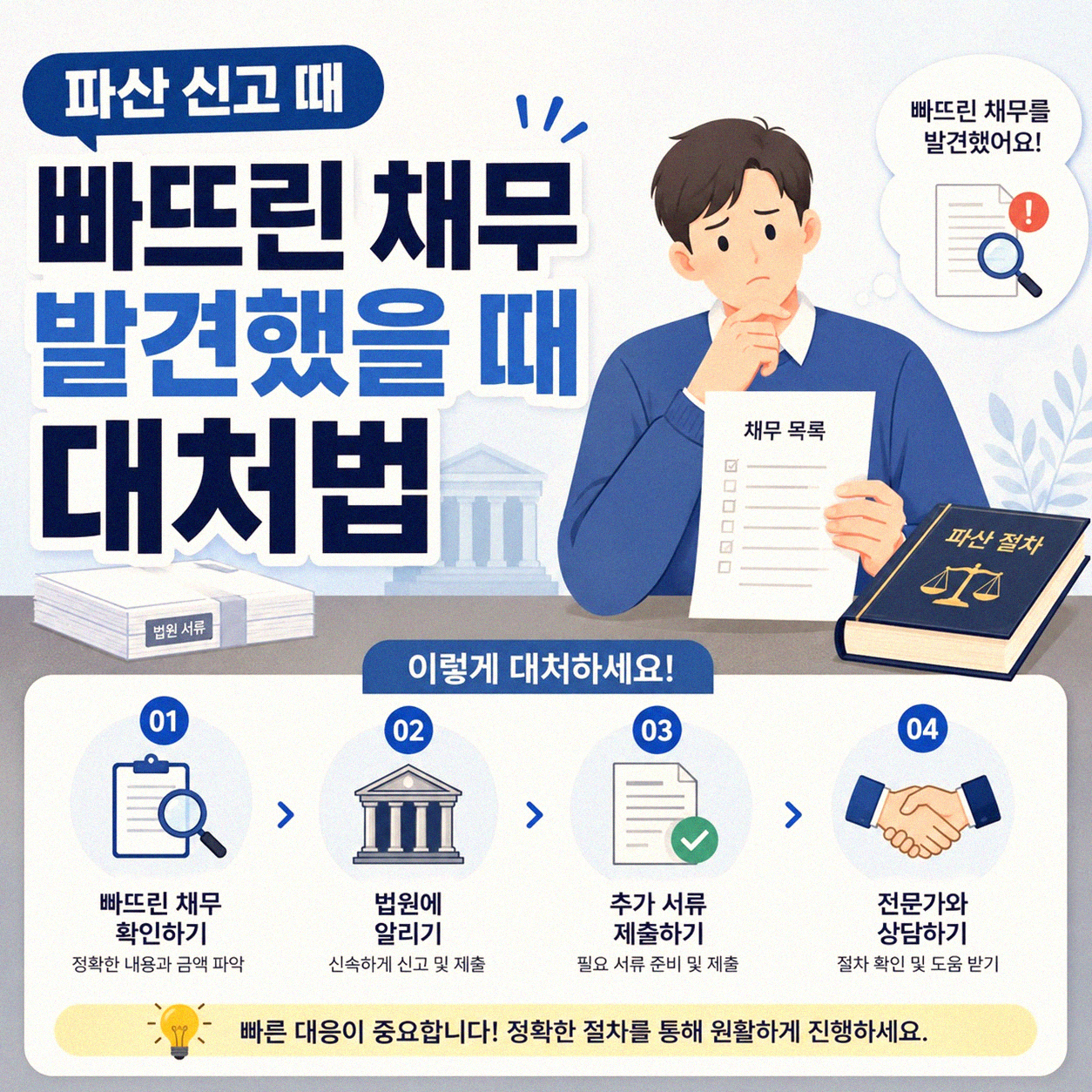 파산했을 때 빠뜨린 채무, 어떻게 정리해야 할까