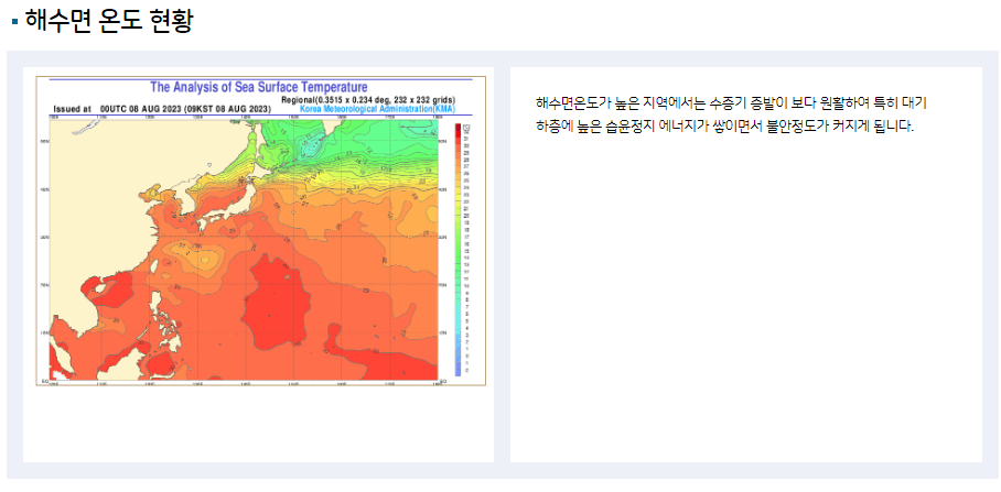 태풍 카눈 경로 일본 기상청 정보