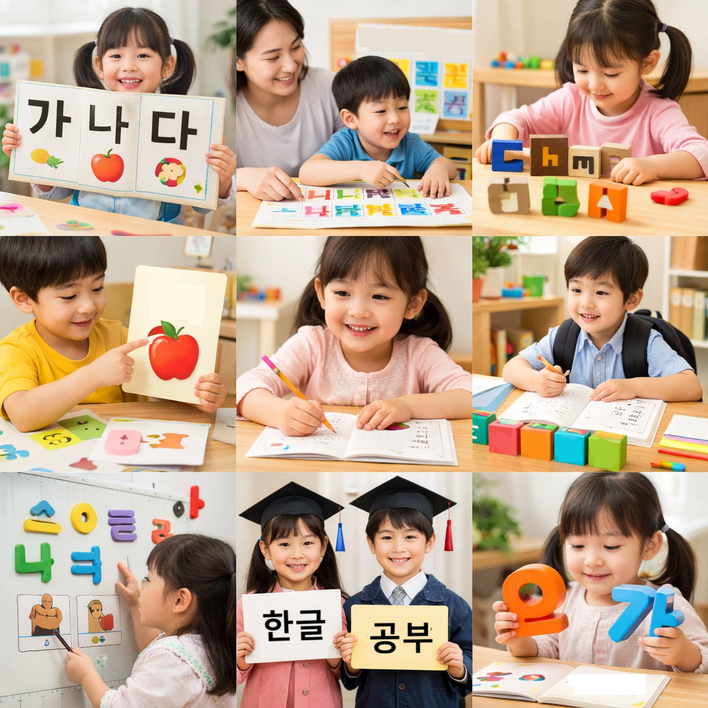 놀이처럼 자연스럽게 시작하는 유아 한글 교육의 중요성