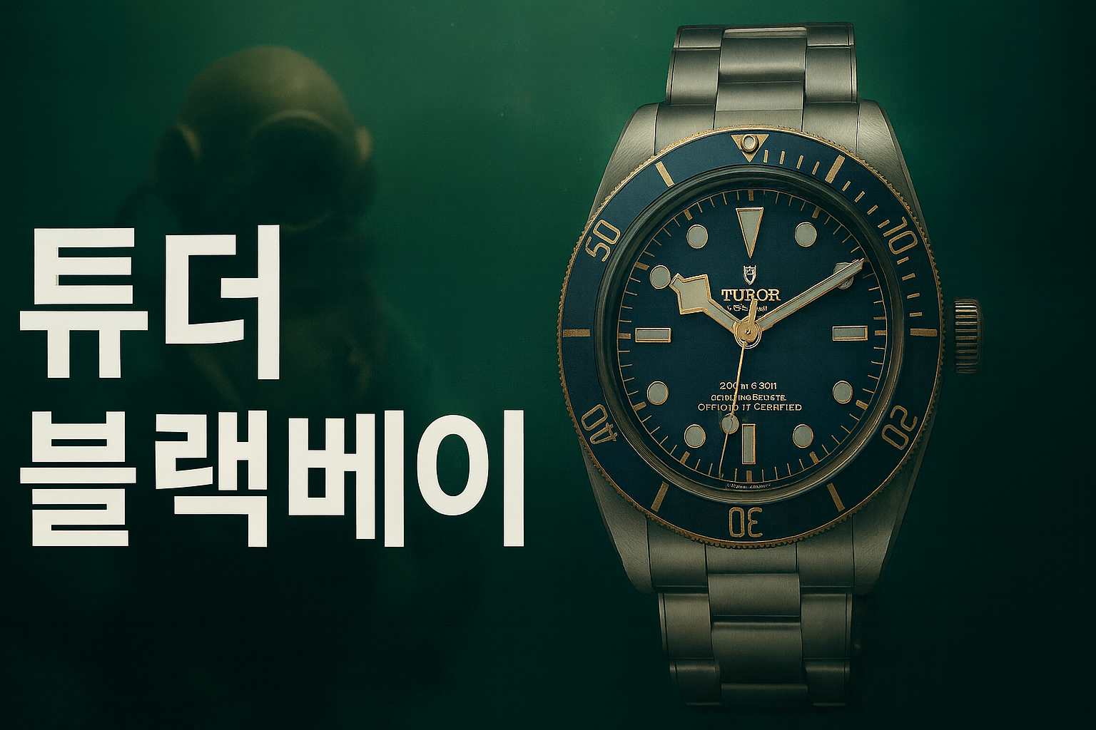 바다속 머구리와 튜더 블랙베이 피프티 에잇 시계