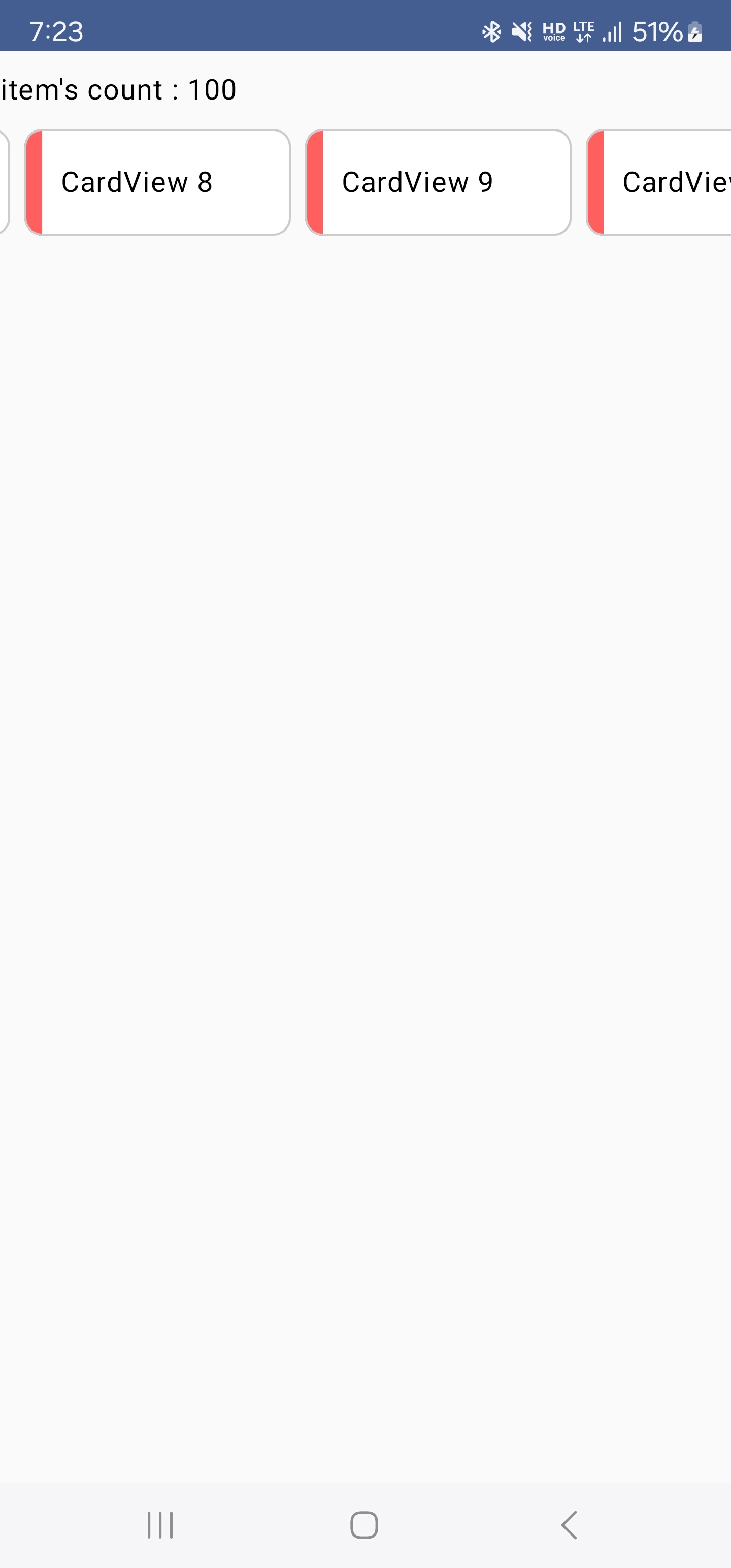 안드로이드 Jetpack Compose에서 구현한 HorizontalScrollView