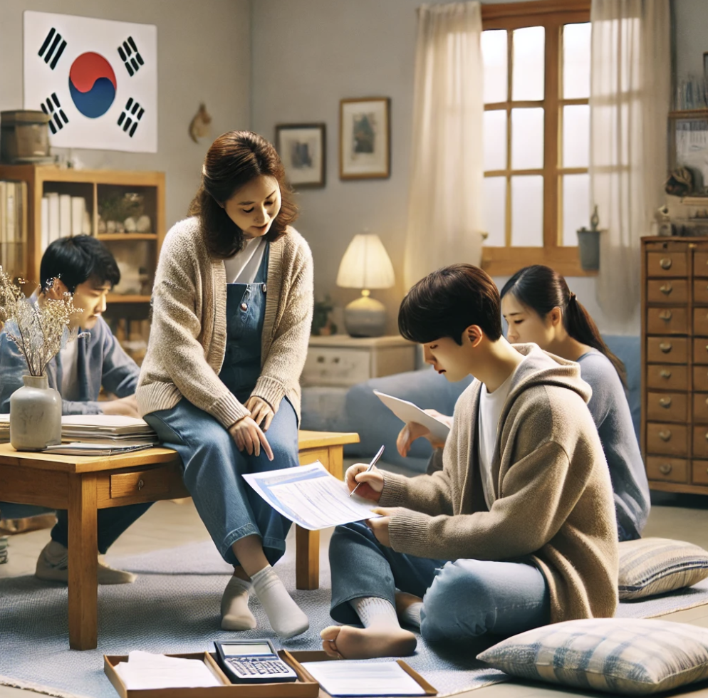 가족간 서류준비를 작성