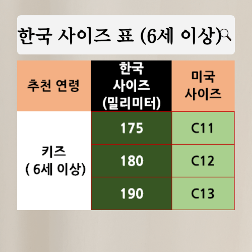 크록스-어린이-사이즈