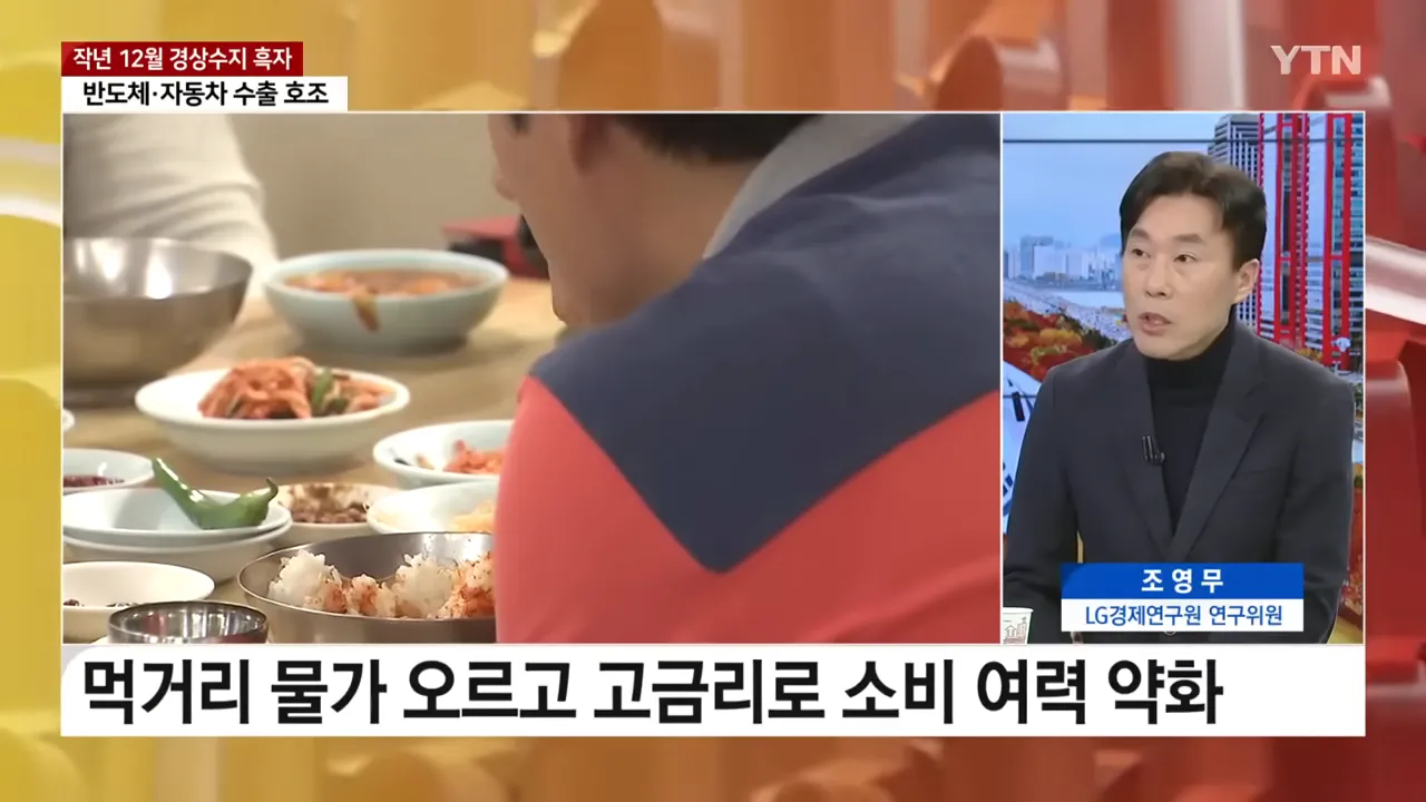 먹거리 물가 오르고 고금리로 소비 여력 약화